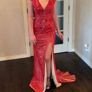 Stunning Ruby Red Evening Gown!